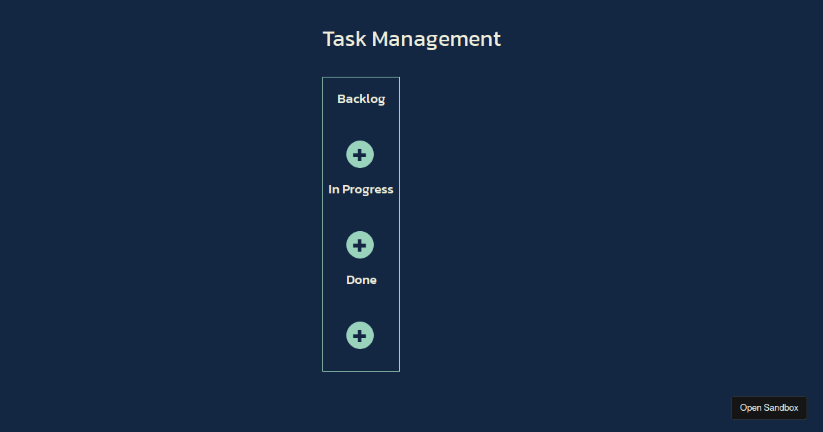 Task Management App - Codesandbox