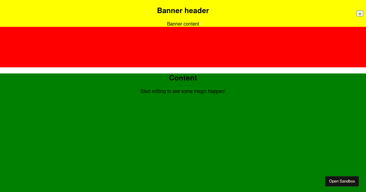 React-banner - Codesandbox