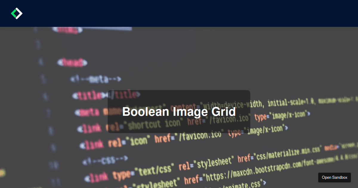 Boolean Grid (Completed) - Codesandbox