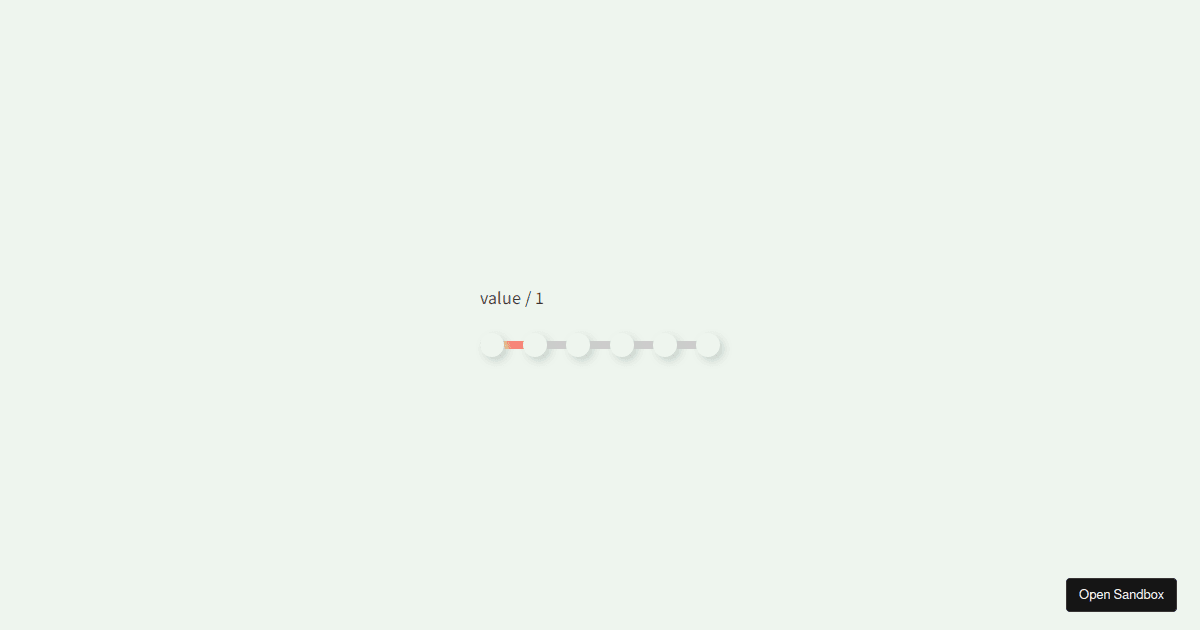 Slider / useSlider - Codesandbox
