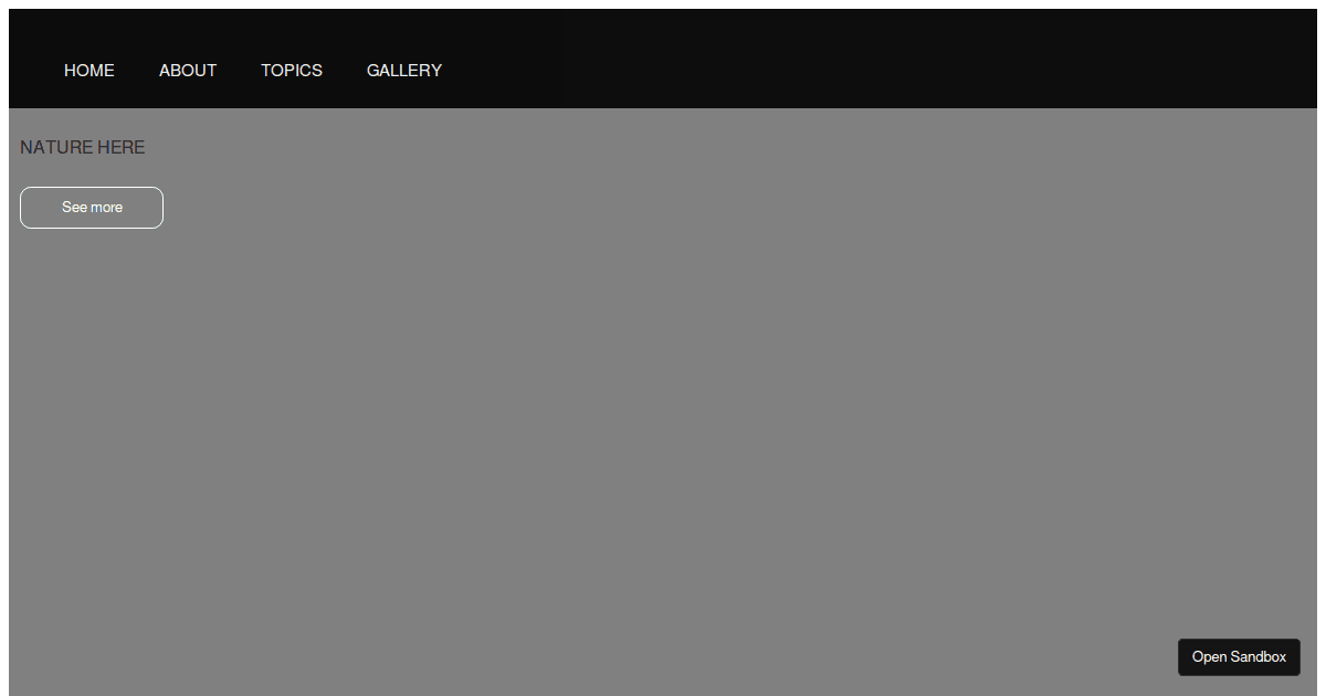React Router - Codesandbox