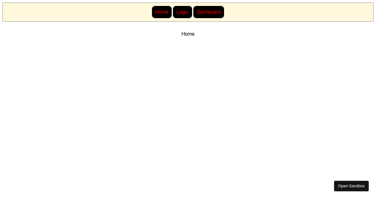 react - Codesandbox