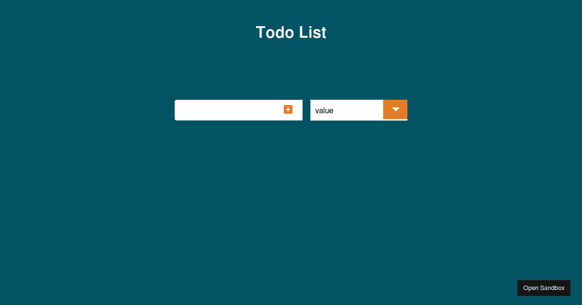 to-do (forked) - Codesandbox