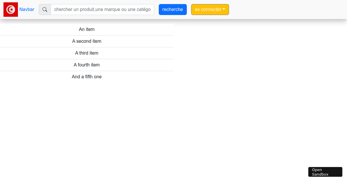 react simple E-commerce - Codesandbox