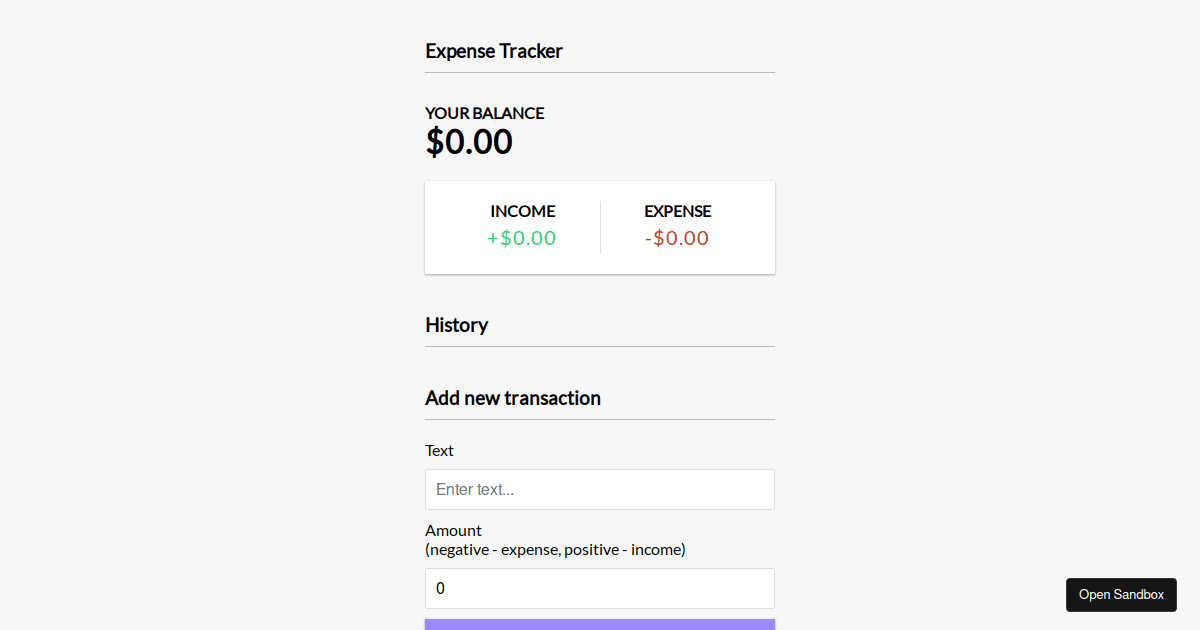 expense_racker - Codesandbox
