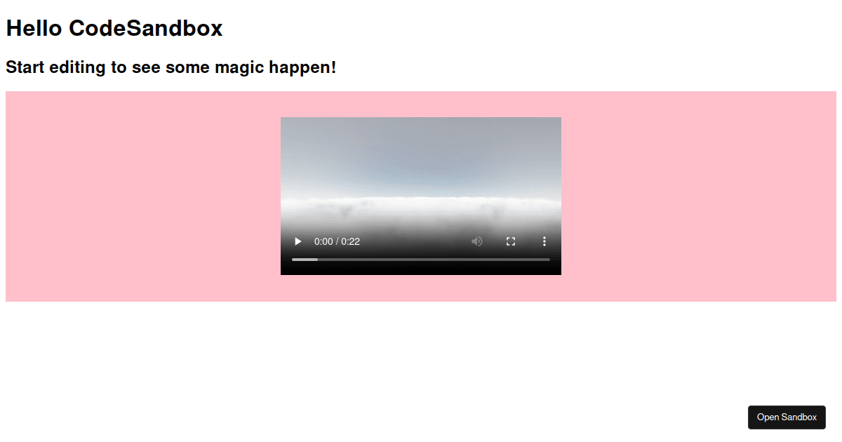 video-on -scroll - Codesandbox