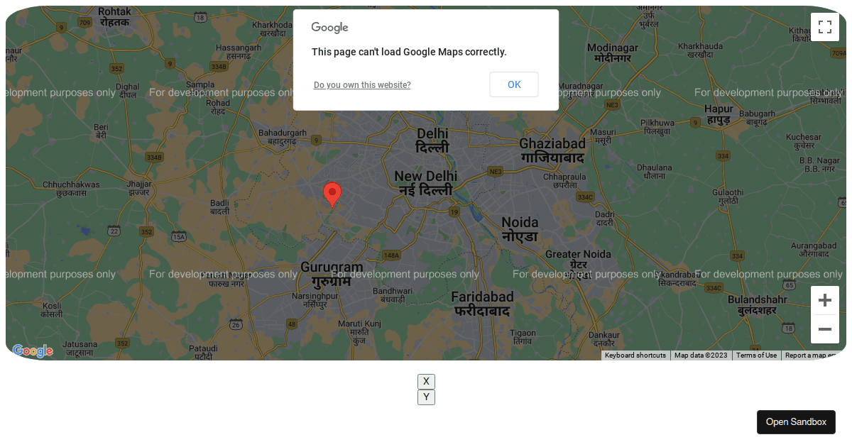 googleMaps - Codesandbox