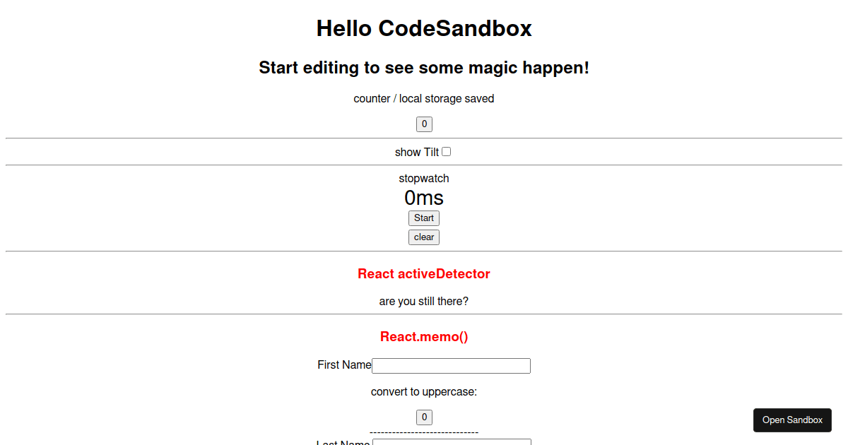 egghead hooks - Codesandbox