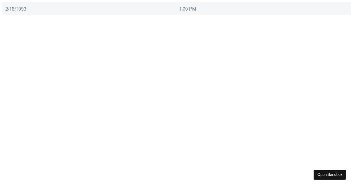 Datetime Picker – Internationalization (forked) - Codesandbox