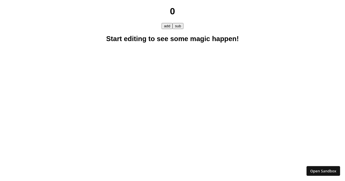 react - Codesandbox