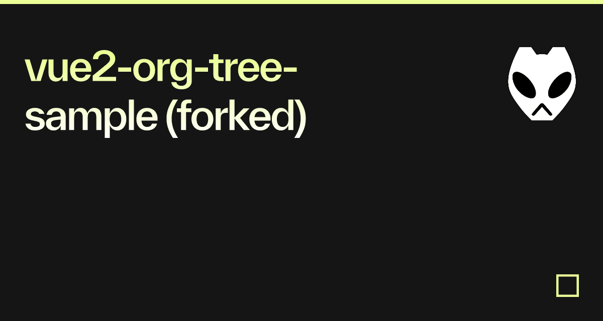 vue2-org-tree-sample (forked) - Codesandbox