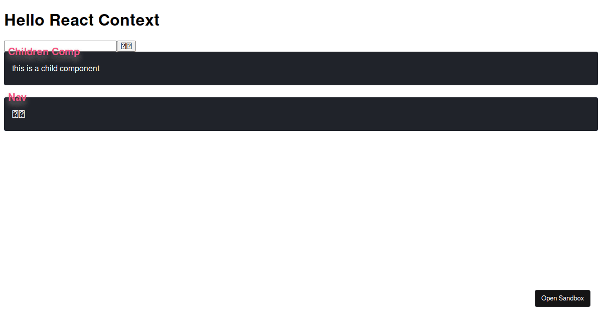 React Context Codesandbox 7223