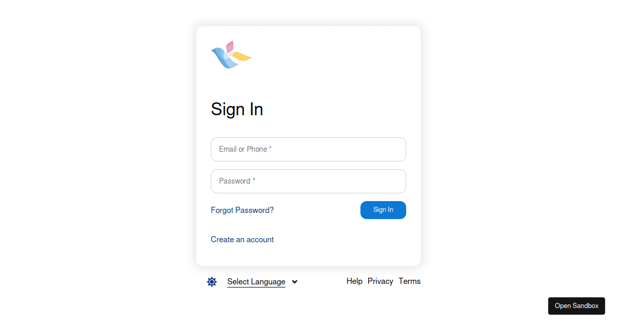 kidsloop-Login-test - Codesandbox
