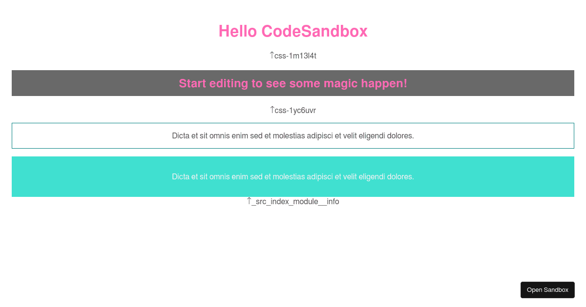 CSS-in-JS_Example - Codesandbox