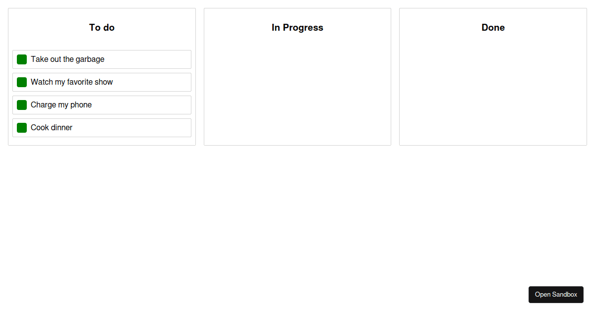 tododragndrop Codesandbox