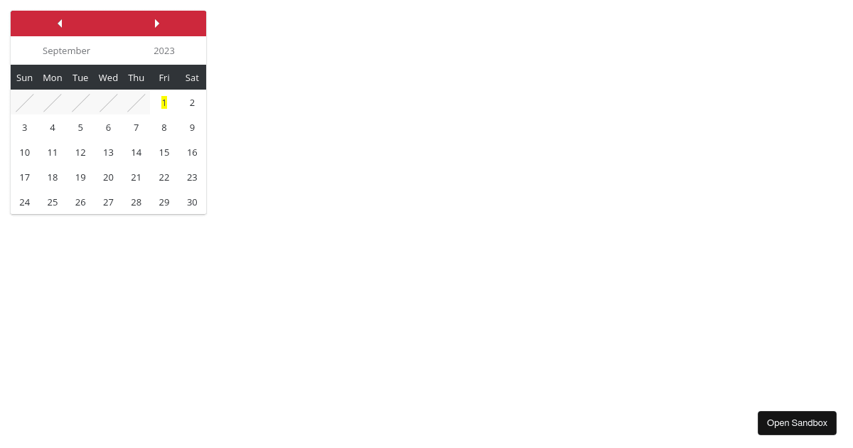 react - Codesandbox