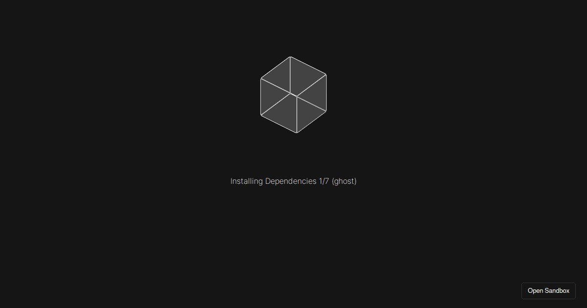ghost - Codesandbox