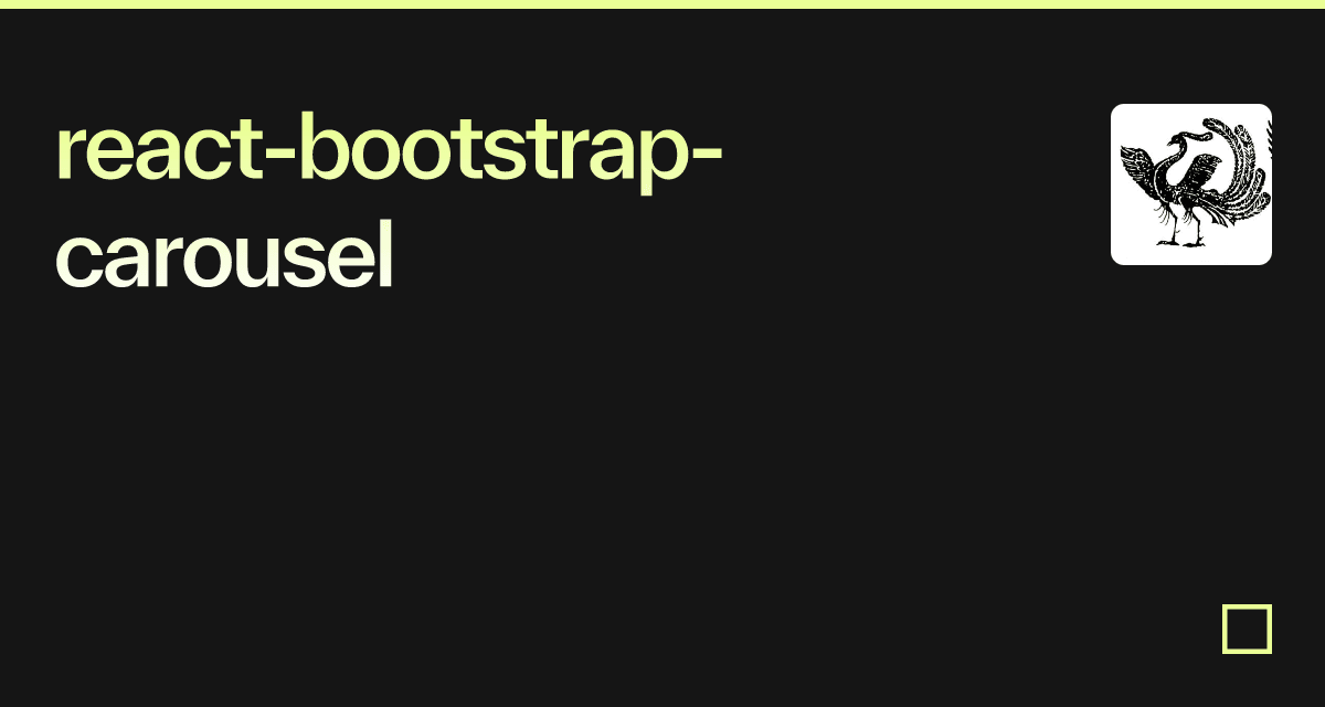 React-bootstrap-carousel - Codesandbox