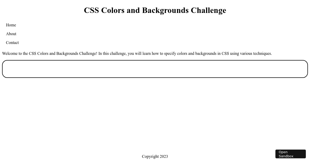 css_colors_bg_challenge - Codesandbox