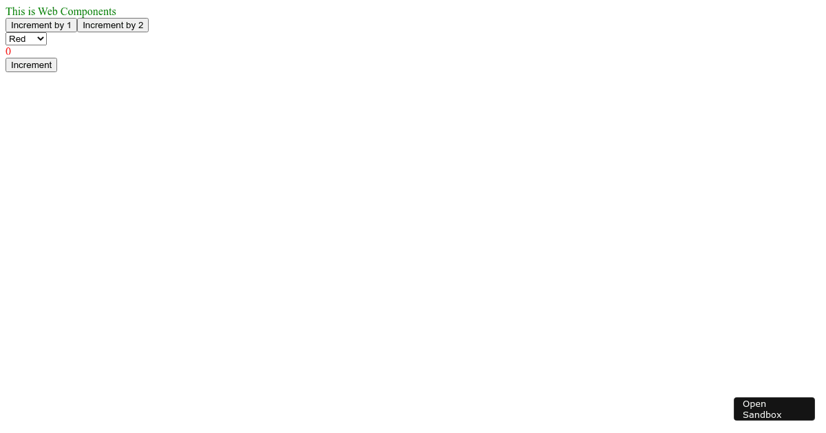 webcomponents-with-react - Codesandbox