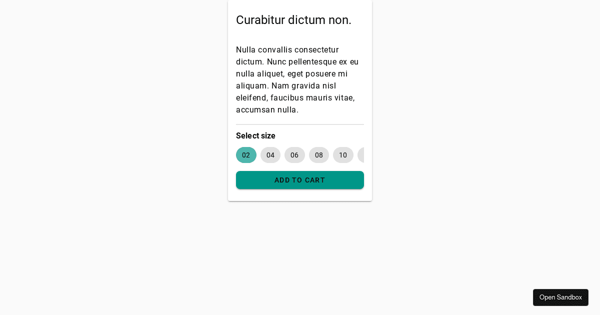 Chip Example - Choice Chips - Codesandbox