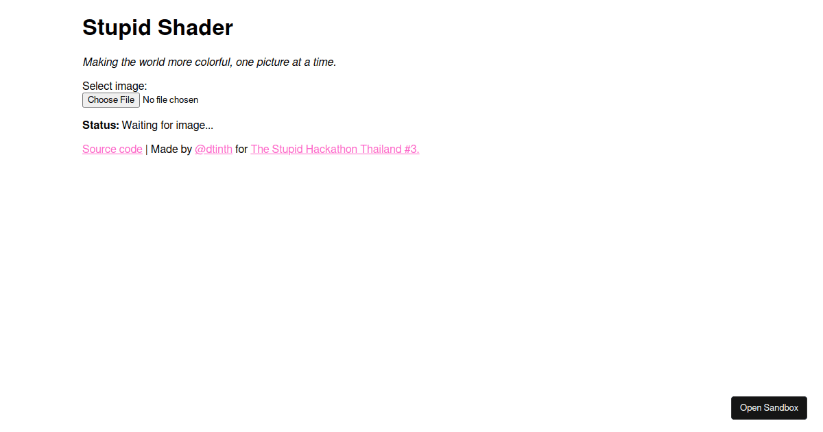 stupid-shader - Codesandbox