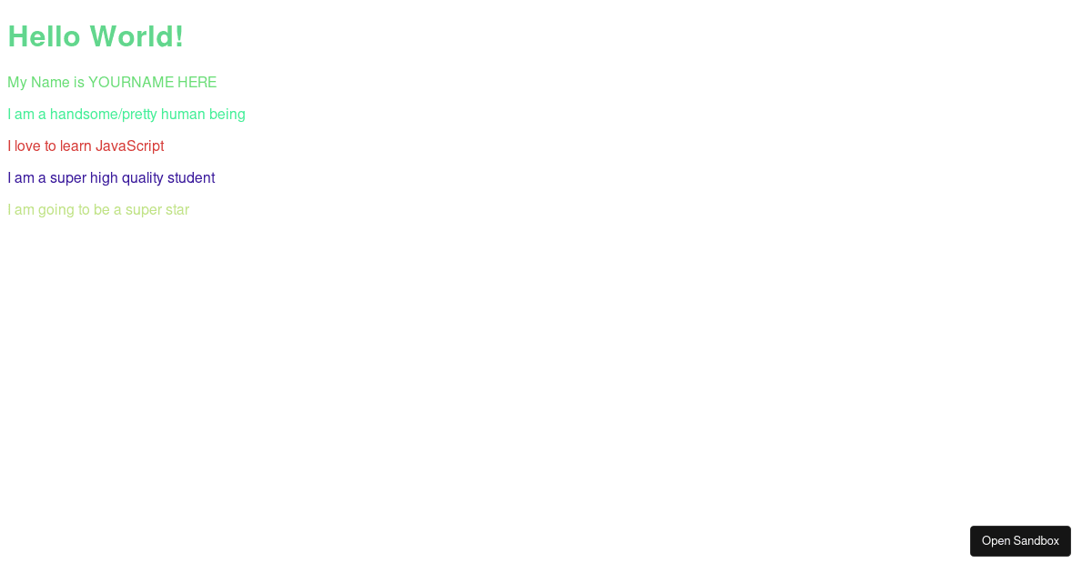 react - Codesandbox