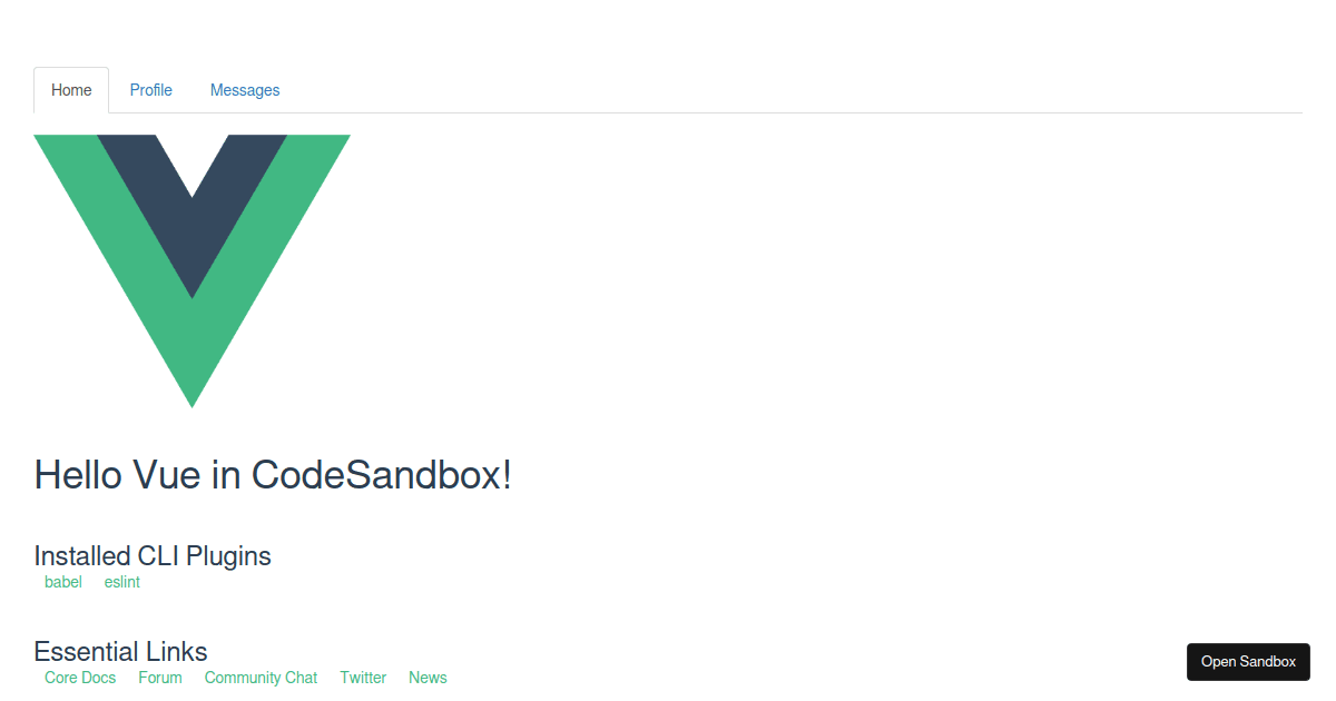 Vue and Bootstrap (forked) - Codesandbox