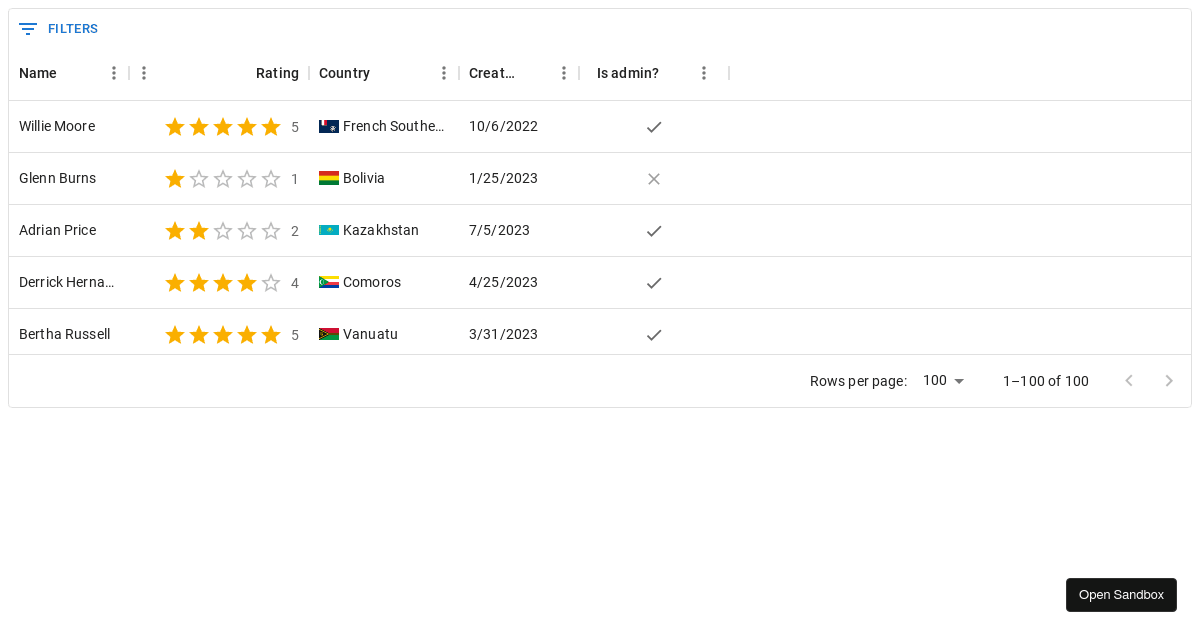 CustomFilterPanelPosition demo — MUI X - Codesandbox
