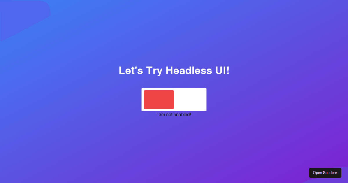 Headless Ui & Tailwind Css Switch Component - Codesandbox