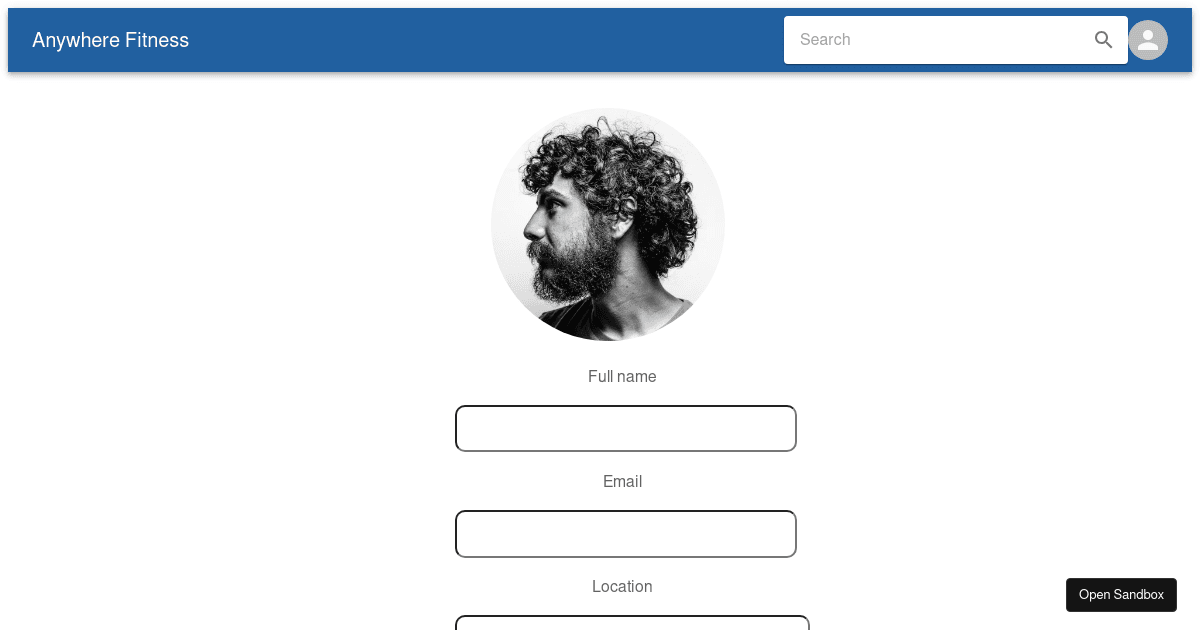 Profile (forked) - Codesandbox