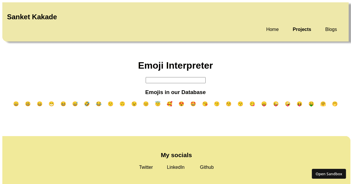 emoji-interpreter - Codesandbox