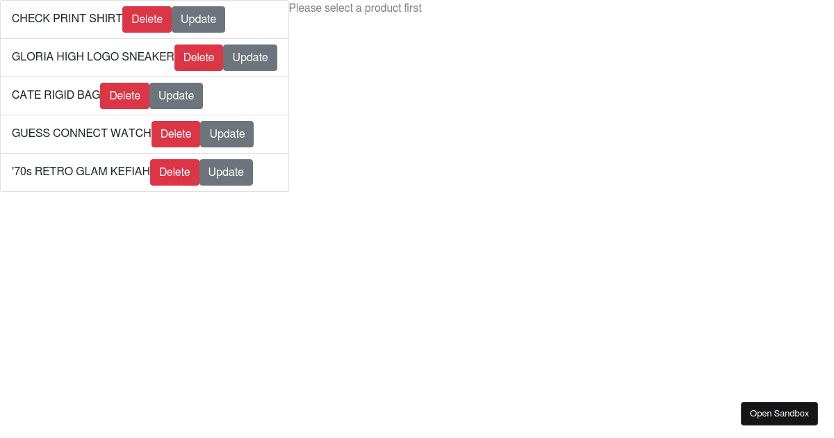 react - Codesandbox