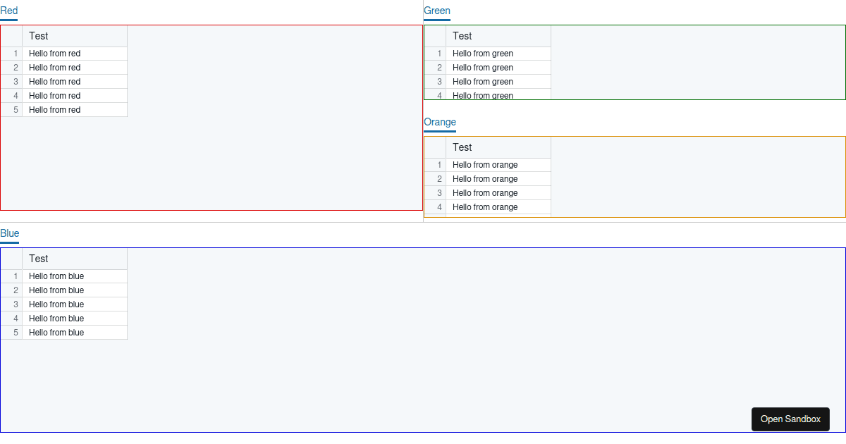 react-docky with blueprint Table - Codesandbox