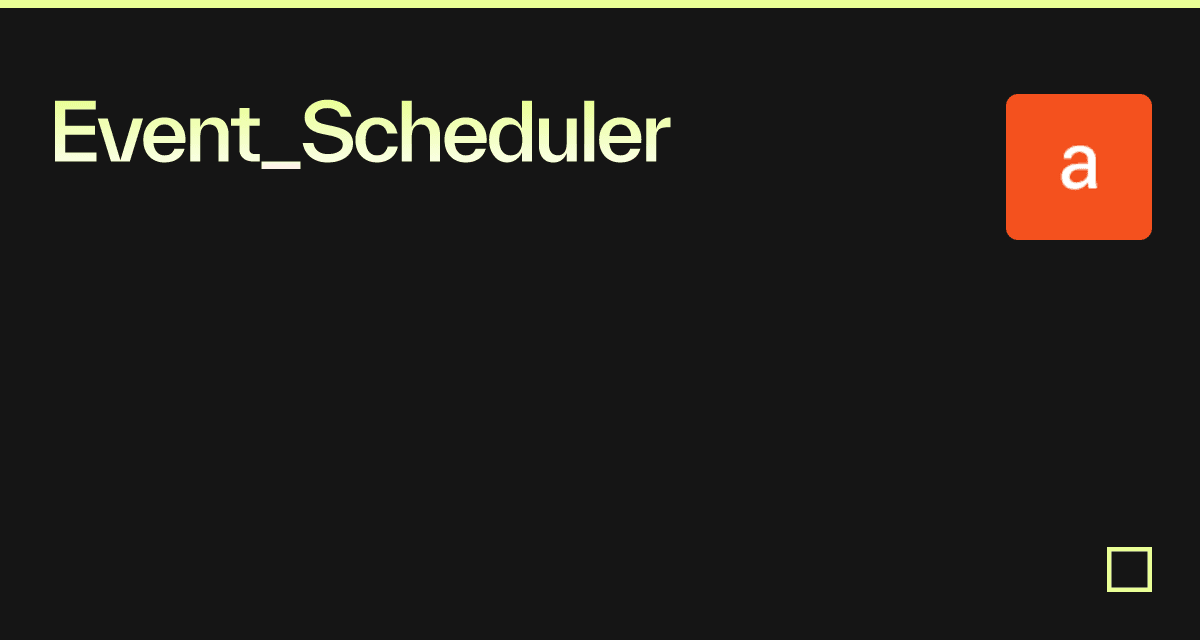 Event_Scheduler - Codesandbox