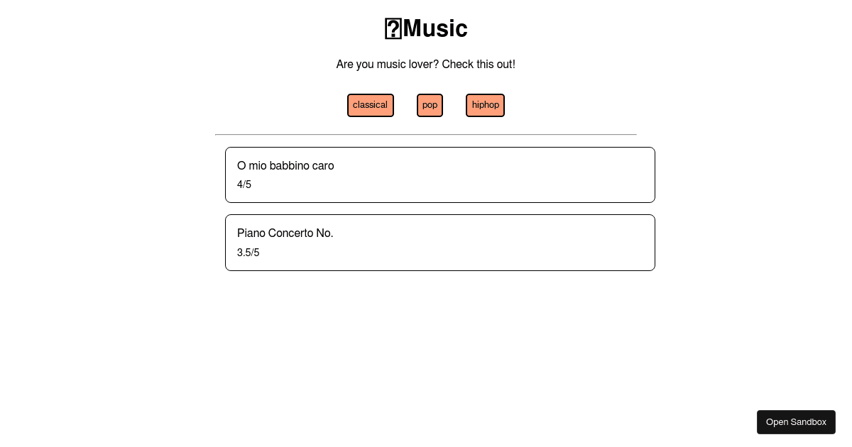 task9-music - Codesandbox