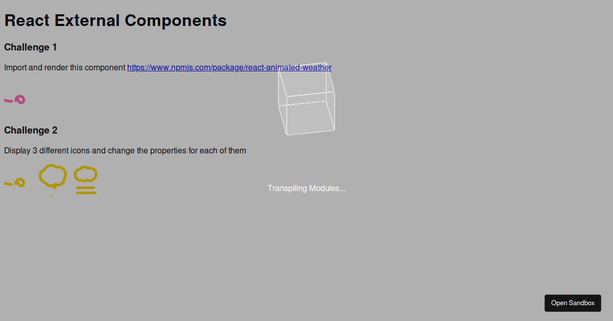 React External Components (forked) - Codesandbox