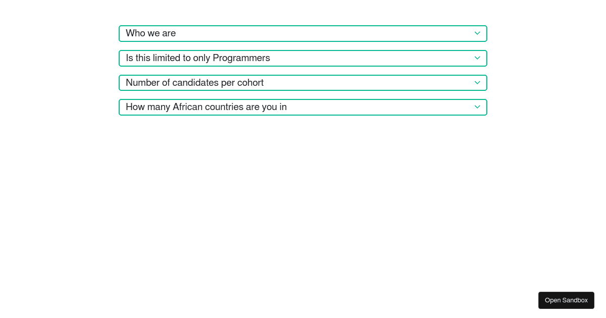 accordion - Codesandbox