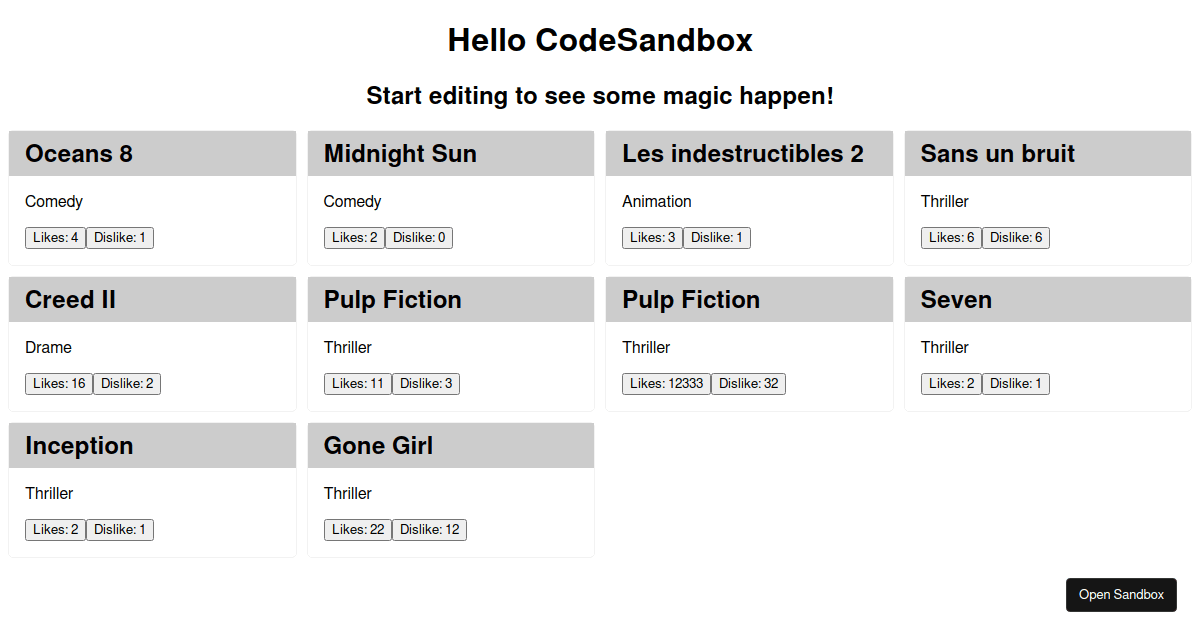 like-button-(increase and decrease on same button) -... increment-decrement-likes-and-dislikes - Codesandbox
