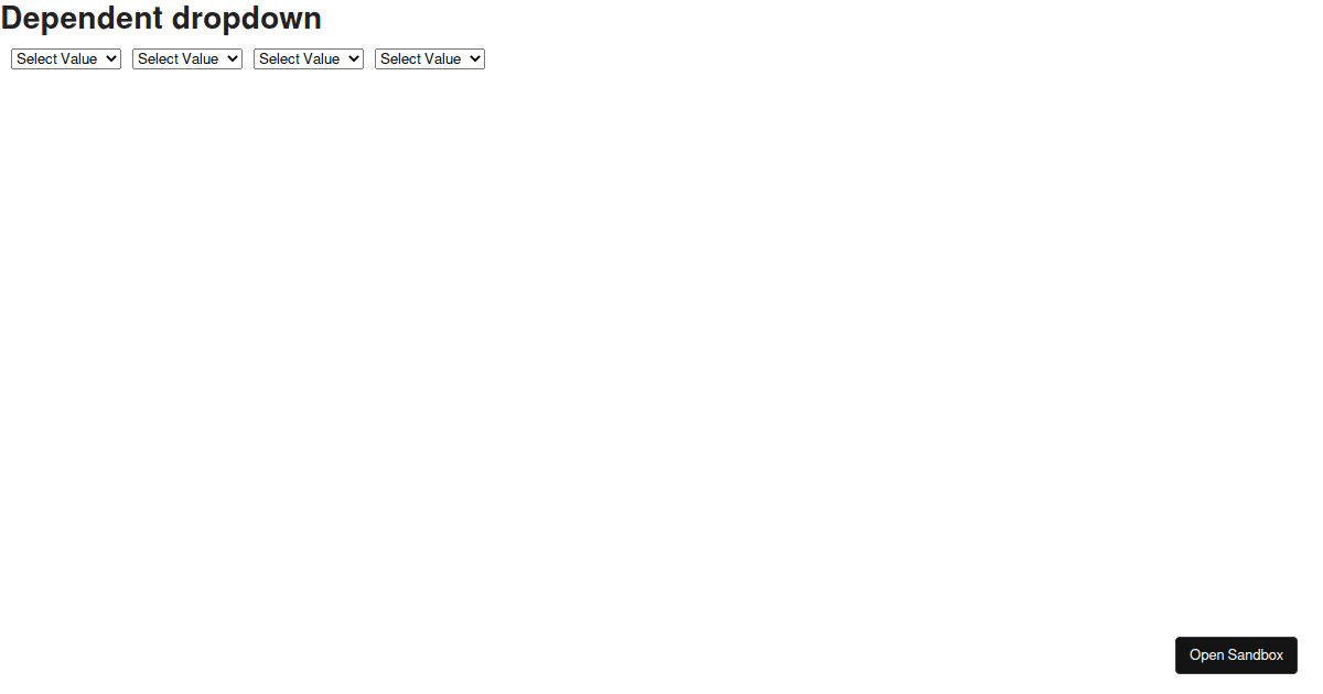 react-dependent-dropdown - (class component) (forked) - Codesandbox