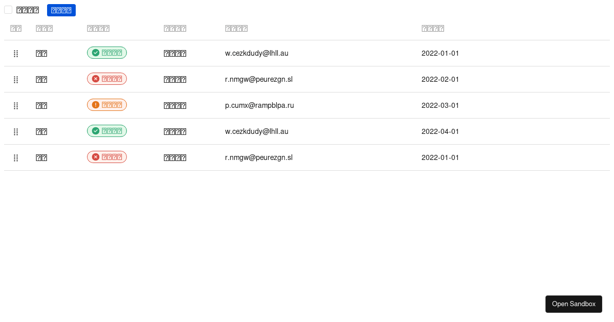 drag-sort-handler - table - Codesandbox