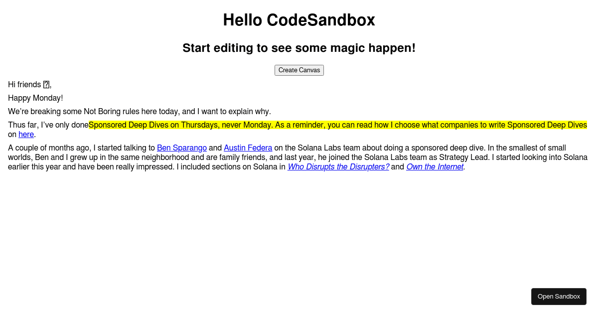 html2Canvas-test1 - Codesandbox