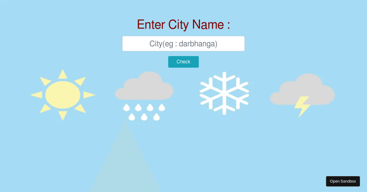 weather - Codesandbox