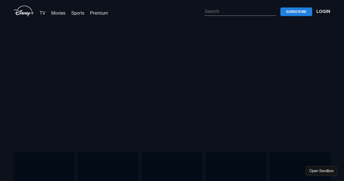Disney+ Clone - Codesandbox