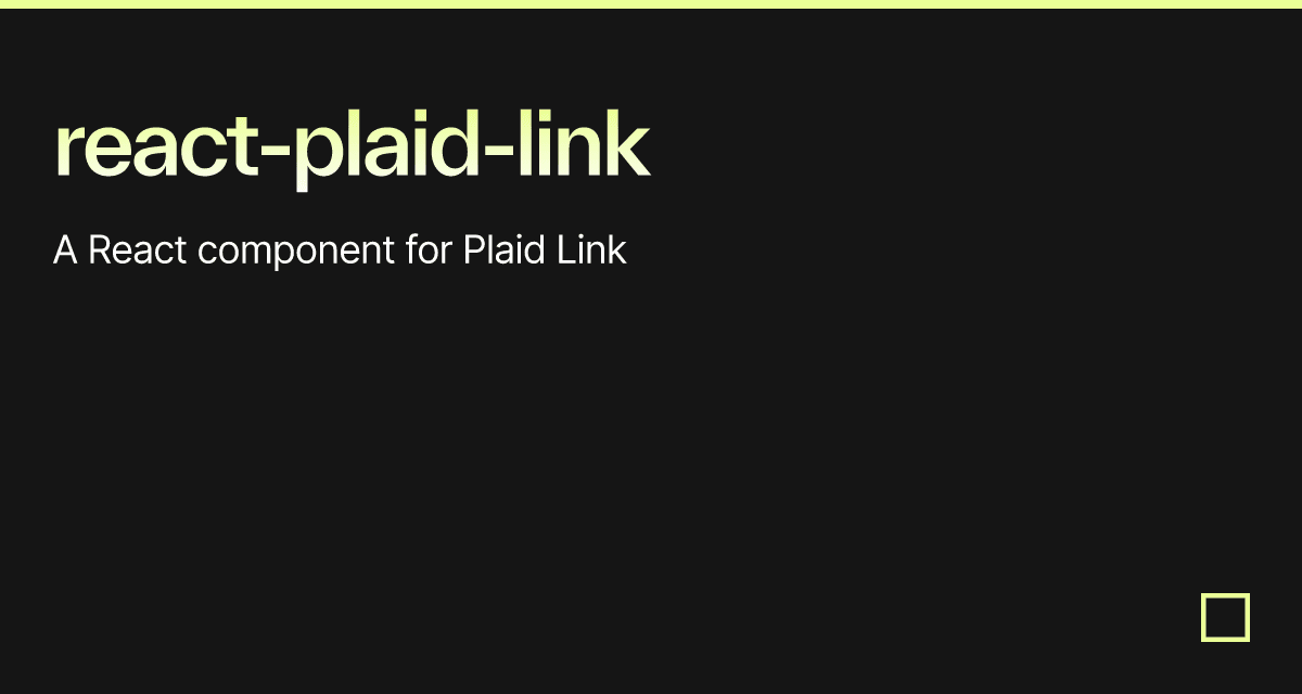 react-plaid-link-codesandbox