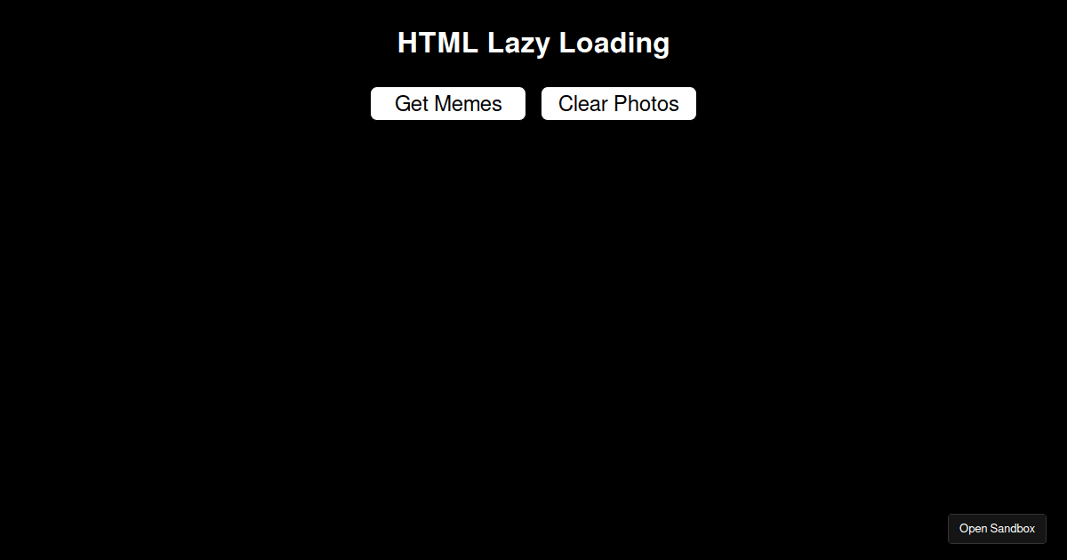 Html Lazy Load Codesandbox Html Lazy Load Codesandbox