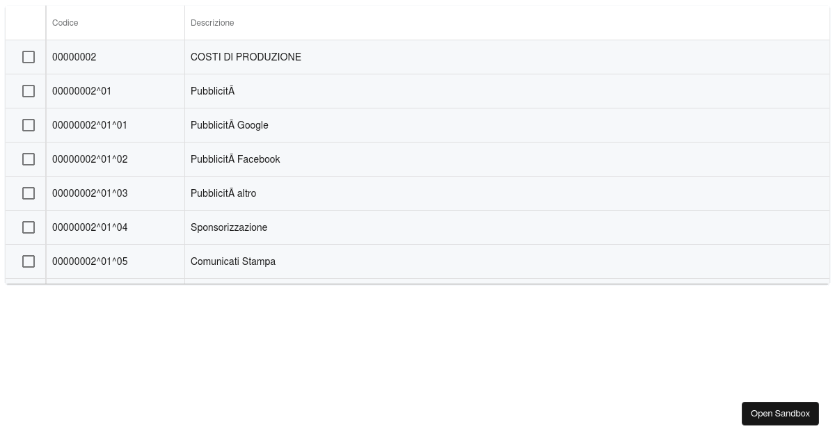 DevExtreme React Grid for Material UI - Codesandbox
