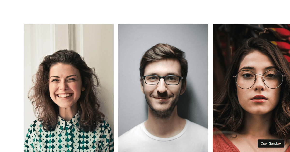reactspring draggable smooth image slider Codesandbox