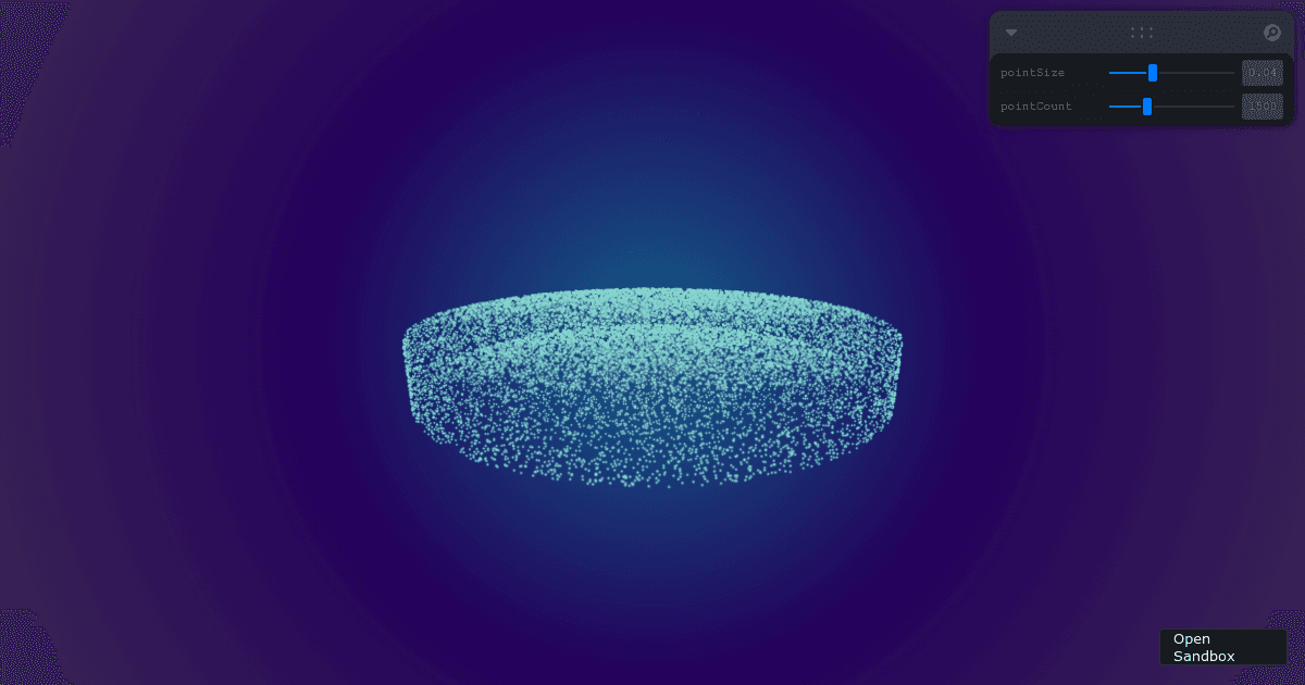 model points GLTFExporter (forked) - Codesandbox