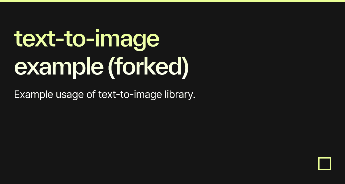 text-to-image example (forked) - Codesandbox